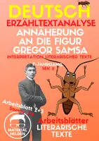 Vorschau - Arbeitsblätter - Annäherung an die Figur Gregor Samsa (Kafka AB 2+3) - Deckblatt