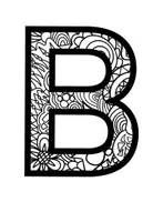 Vorschau - Mal- und Bastelvorlagen - Buchstaben zum Ausmalen - Seite 3