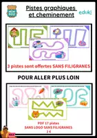 Aperçu - Feuilles d'exercices - Pistes graphiques et cheminement - gratuit - Page de couverture