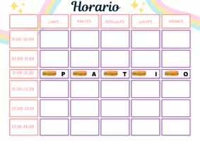 Vista previa - Manualidades / Dibujos para colorear - Horario visual interactivo (en castellano y catalán) - página 2