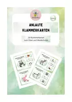 Vorschau - Fördermaterial/Inklusion - Anlaute - Kartei - Klammerkarten 1 - Deckblatt