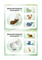 Vorschau - Fördermaterial/Inklusion - Anlaute - Kartei - Klammerkarten 1 - Seite 3