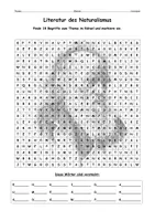 Vorschau - Spiele - Suchsel Literaturepoche Naturalismus - als PDF & Word - Seite 3