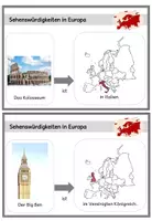 Vorschau - Aufgabenkarten - einfache Lesekartei - Sehenswürdigkeiten - Seite 2