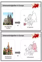 Vorschau - Aufgabenkarten - einfache Lesekartei - Sehenswürdigkeiten - Seite 3