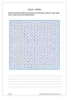 Vorschau - Arbeitsblätter - Suchsel Gefühle (mit Lösung) - Deckblatt
