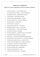 Vorschau - Arbeitsblätter - Adjektive nach Artikelwörtern (mit Lösung) - Deckblatt