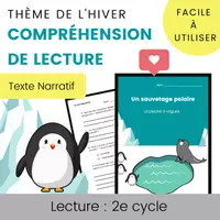 Aperçu - Jeux - Compréhension de Lecture HIVER Polaire Texte à Imprimer - Page de couverture