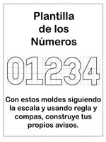 Vista previa - Hojas de trabajo - LOS NÚMEROS PLANTILLA (PLANA PARA ARTÍSTICA) - Portada