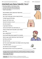 Vorschau - Arbeitsblätter - Lernposter + Arbeitsblatt "Pubertät" + Onlineübung & MP3 + Mindmap + Infografiken - Seite 3