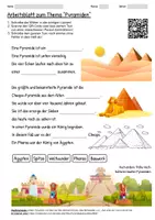Vorschau - Arbeitsblätter - Arbeitsblatt "Pyramiden" + Onlineübung & MP3 + Mindmap + Infografik - Deckblatt