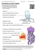 Vorschau - Arbeitsblätter - Lernposter + Arbeitsblatt "Quallen" + Onlineübung & MP3 + Mindmap + Infografik - Seite 1