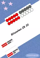 Vorschau - Fördermaterial/Inklusion - Blitzsehen bis 20 geordnet --> Fördermaterial - Deckblatt