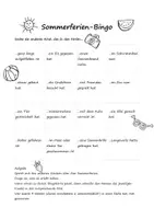 Vorschau - Arbeitsblätter - Sommerferien Bingo (4 Versionen) - Seite 3