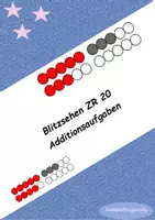 Vorschau - Fördermaterial/Inklusion - Blitzsehen bis 20 Additionsaufgaben - Deckblatt