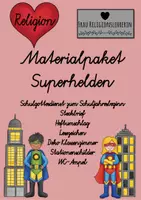Vorschau - Arbeitsblätter - Materialpaket Religion SUPERHELDEN - Deckblatt