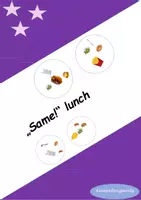 Vorschau - Spiele - same! Finde den Zwilling! DAZ & Englisch (Mittagessen & lunch) - Deckblatt
