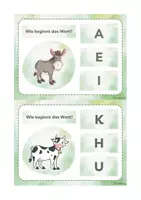 Vorschau - Fördermaterial/Inklusion - Anlaute - Kartei - Klammerkarten 2 - Seite 2