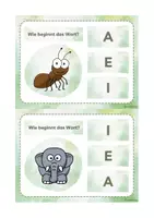 Vorschau - Fördermaterial/Inklusion - Anlaute - Kartei - Klammerkarten 2 - Seite 3