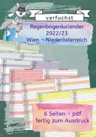 Vorschau - Poster - Regenbogen-Kalender 2022/23 Wien-Niederösterreich - Deckblatt