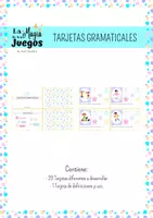 Vista previa - Manualidades / Dibujos para colorear - Tarjetas Gramaticales - Portada