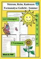 Vorschau - Arbeitsblätter - SPARPAKET Metrum, Reim, Kadenzen - Jahreszeiten Edition - Seite 3