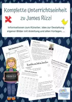 Vorschau - Stundenentwürfe - Komplette Unterrichtseinheit zu James Rizzi - Deckblatt