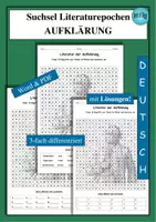 Vorschau - Arbeitsblätter - Suchsel Literaturepoche Aufklärung - als PDF & Word - Deckblatt