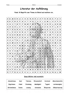 Vorschau - Arbeitsblätter - Suchsel Literaturepoche Aufklärung - als PDF & Word - Seite 1