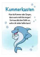 Vorschau - Arbeitsblätter - Klassentier Delfin Delfinklasse Kummerkasten Grundschule - Seite 3