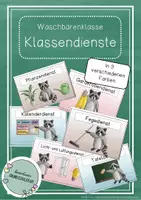 Vorschau - Poster - Waschbärenklasse - Klassendienste - Deckblatt