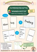 Vorschau - Spiele - Zuordnungs- und Lesespiel "Minimonster" für die Grundschule - Deckblatt