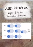 Vorschau - Anderer Materialtyp - Selbstreflexion - eigene Ziele im Lehreralltag formulieren - Deckblatt