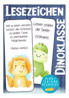 Vorschau - Anderer Materialtyp - Lesezeichen Klassentier Dinosaurier Dinoklasse - Deckblatt