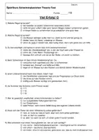 Vorschau - Arbeitsblätter - Deutsches Schwimmabzeichen Theorie Test - Deckblatt