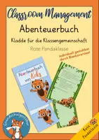 Vorschau - Poster - Abenteuerbuch Reisetagebuch Klassenkladde rote Pandaklasse - Deckblatt
