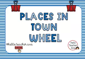Vista previa - Hojas de trabajo - CITY WHEEL - Present Simple - @hello.teacher.ana - Portada