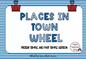 Vista previa - Unidades / Secuencias / Situaciones de Aprendizaje - CITY WHEEL - Present Simple & Past Simple - @hello.teacher.ana - Portada