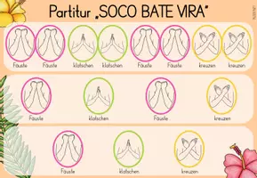 Vorschau - Präsentationen/Tafelbilder - Partitur + Tafelmaterial "soco bate vira" body percussion - Seite 2