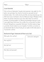 Vorschau - Arbeitsblätter - Lesen, Textverständnis, Differenzierung, Artur und Kisa im Zoo - Seite 3
