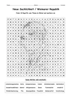 Vorschau - Spiele - Suchsel Literaturepoche Neue Sachlichkeit / Weimarer Republik - als PDF & Word - Seite 1