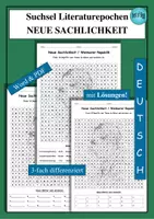 Vorschau - Spiele - Suchsel Literaturepoche Neue Sachlichkeit / Weimarer Republik - als PDF & Word - Deckblatt