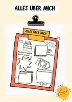 Vorschau - Arbeitsblätter - Alles über mich - Schulanfang - Sprechanlass - Titelseite - Deckblatt