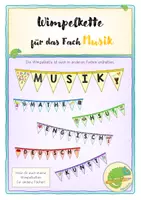 Vorschau - Poster - Wimpelkette Musik - Deckblatt