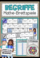 Vorschau - Stationenlernen - Mathematische Fachbegriffe – 3 Mathe-Brettspiele | 4.–5. Klasse - Deckblatt
