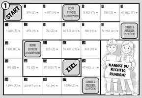 Vorschau - Stationenlernen - RUNDEN (im Zahlenraum N) – 3 Mathe-Brettspiele - Seite 2