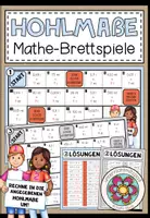 Vorschau - Stationenlernen - Hohlmaße umrechnen – 3 Brettspiele mit Dezimalzahlen | 5.–6. Klasse - Deckblatt