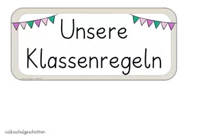 Vorschau - Poster - Klassenregeln Beige - Seite 1