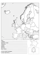Aperçu - Feuilles d'exercices - Carte de l'Europe Livre de coloriage et d'activités - Page 2