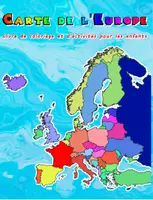 Aperçu - Feuilles d'exercices - Carte de l'Europe Livre de coloriage et d'activités - Page de couverture